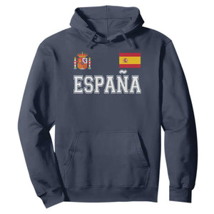 Spain Espana Hoodie Vintage Spanish Flag Royal Crest Graphic TS10 Navy Print Your Wear