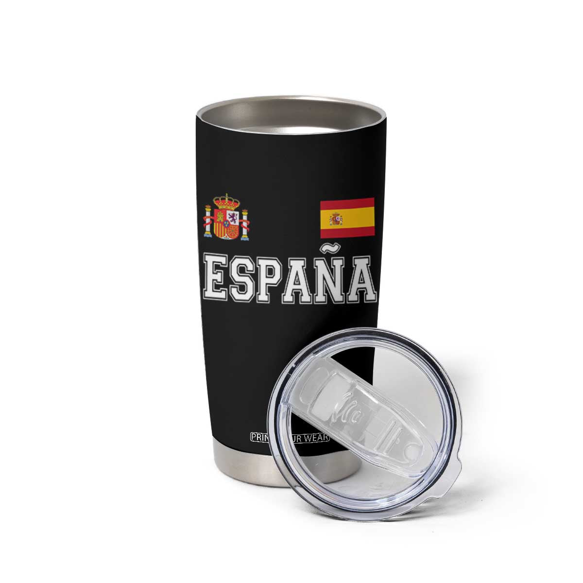 Spain Espana Tumbler Cup Vintage Spanish Flag Royal Crest Graphic TS10 Print Your Wear