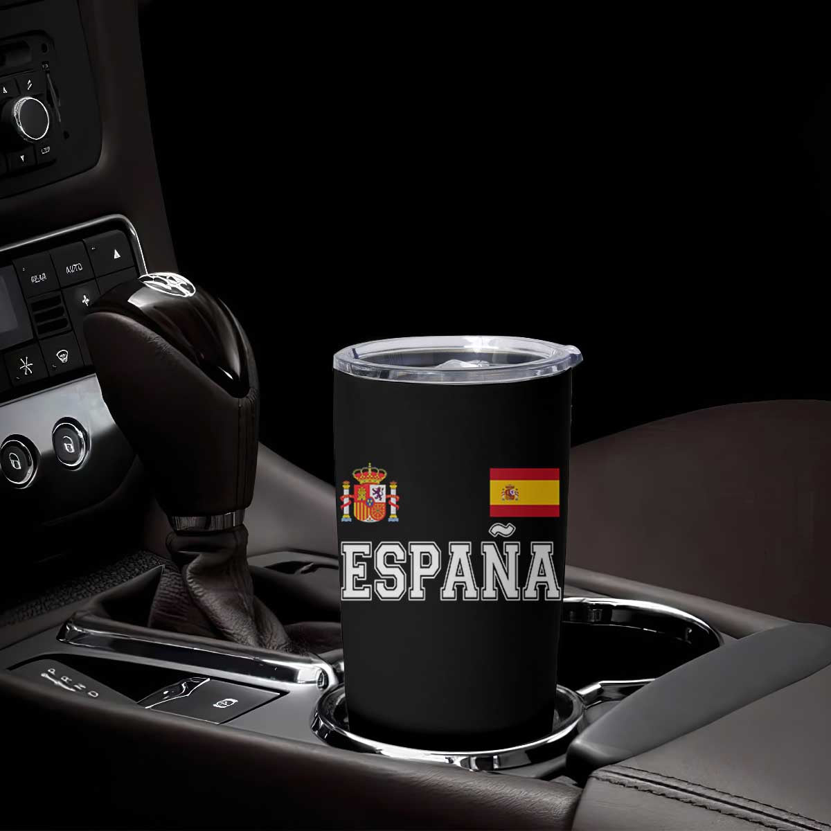 Spain Espana Tumbler Cup Vintage Spanish Flag Royal Crest Graphic TS10 Print Your Wear