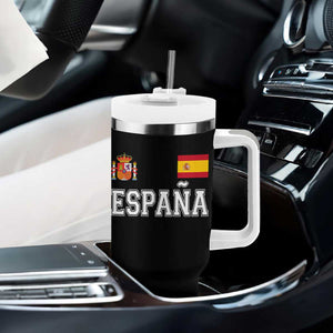 Spain Espana Tumbler With Handle Vintage Spanish Flag Royal Crest Graphic TS10 Print Your Wear