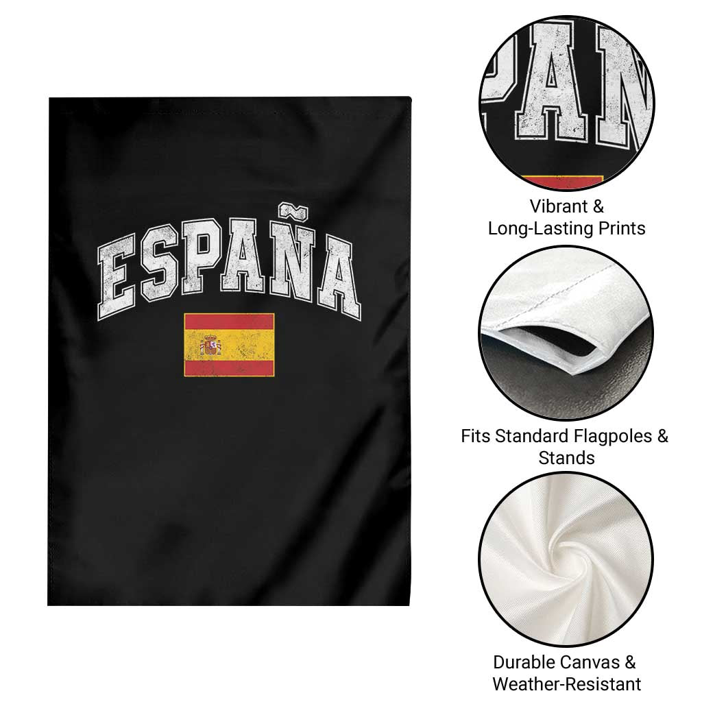 España Vintage Spanish Flag Pride Graphic Garden Flag TS10 Print Your Wear