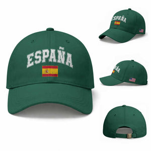 España Vintage Spanish Flag Pride Graphic Baseball Cap TS10 Baseball Cap Universal Fit Irish Green Print Your Wear