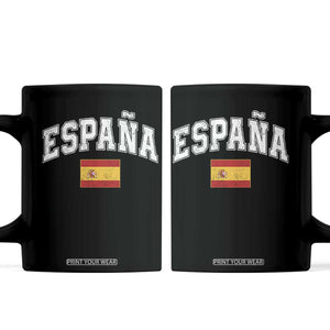 España Vintage Spanish Flag Pride Graphic Coffee Mug TS10 Black Print Your Wear