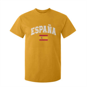 España Vintage Spanish Flag Pride Graphic T Shirt For Kid TS10 Gold Print Your Wear
