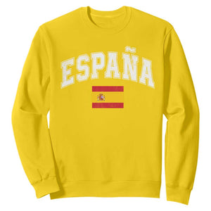 España Vintage Spanish Flag Pride Graphic Sweatshirt TS10 Daisy Print Your Wear