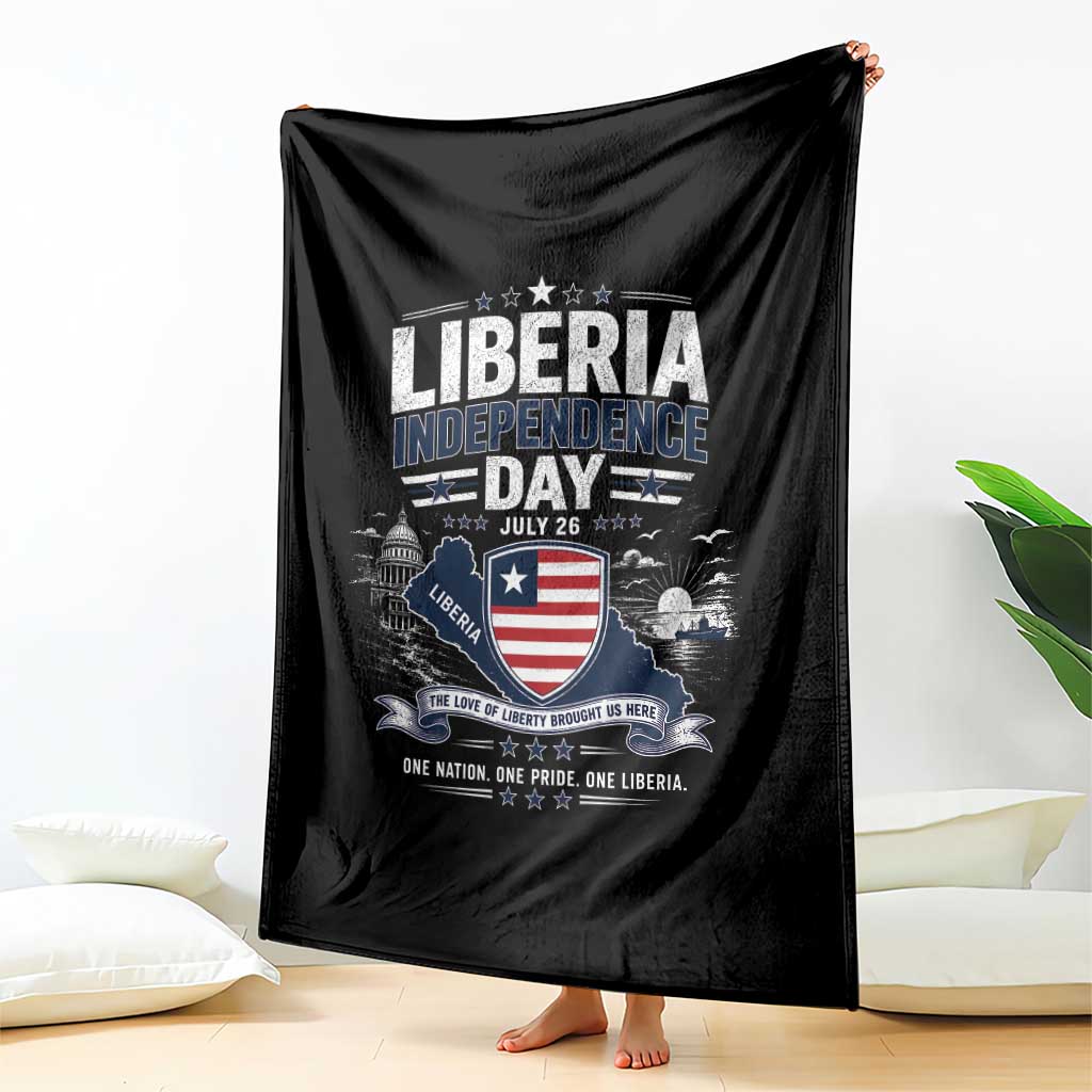 Liberia Independence Day July 26 Patriotic Pride Throw Blanket TS10 Print Your Wear