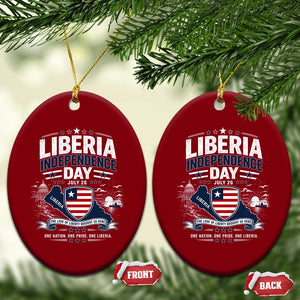 Liberia Independence Day July 26 Patriotic Pride Ceramic Ornament TS10 Print Your Wear