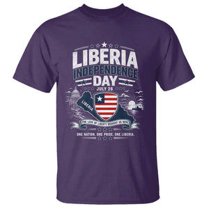 Liberia Independence Day July 26 Patriotic Pride T Shirt TS10 Purple Print Your Wear