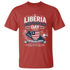 Liberia Independence Day July 26 Patriotic Pride T Shirt TS10 Red Print Your Wear