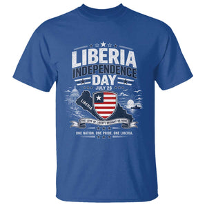 Liberia Independence Day July 26 Patriotic Pride T Shirt TS10 Royal Blue Print Your Wear