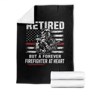 Retired Firefighter Throw Blanket Fireman Pride 911 Rescue Retirement Gift TS10 Black Print Your Wear