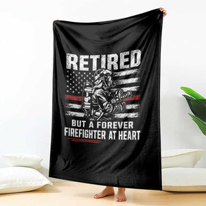 Retired Firefighter Throw Blanket Fireman Pride 911 Rescue Retirement Gift TS10 Print Your Wear