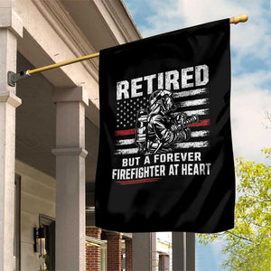 Retired Firefighter Garden Flag Fireman Pride 911 Rescue Retirement Gift TS10 Print Your Wear