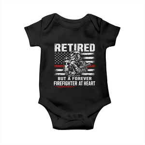 Retired Firefighter Baby Onesie Fireman Pride 911 Rescue Retirement Gift TS10 Black Print Your Wear