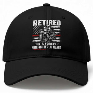 Retired Firefighter Baseball Cap Fireman Pride 911 Rescue Retirement Gift TS10 Print Your Wear