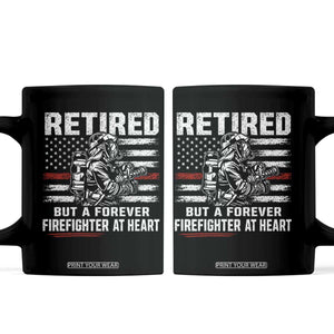 Retired Firefighter Coffee Mug Fireman Pride 911 Rescue Retirement Gift TS10 Black Print Your Wear