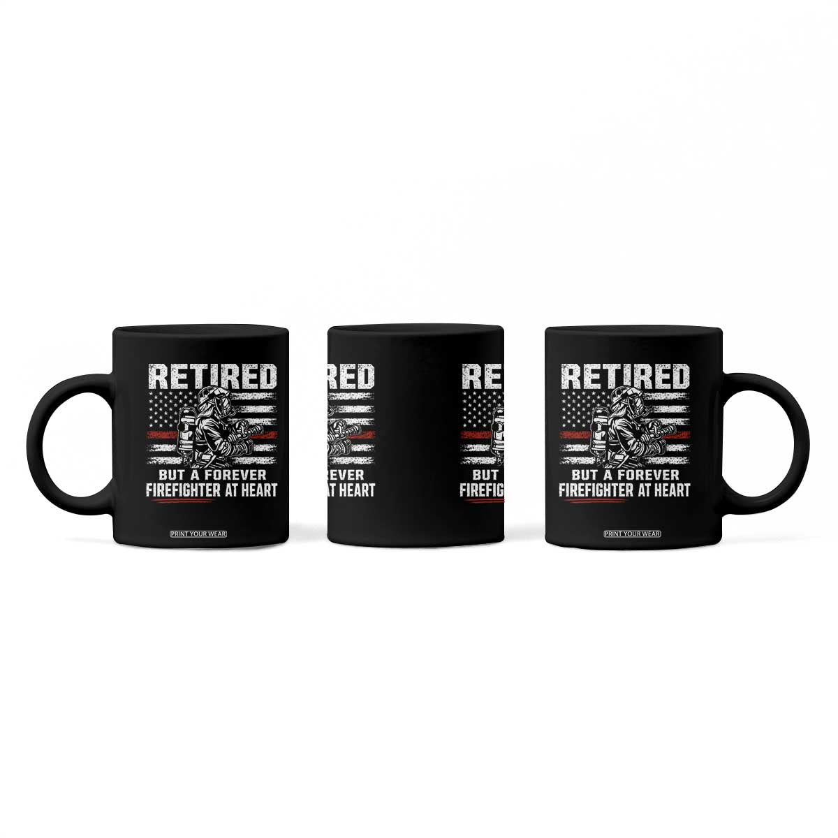 Retired Firefighter Coffee Mug Fireman Pride 911 Rescue Retirement Gift TS10 Print Your Wear