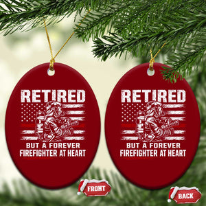 Retired Firefighter Ceramic Ornament Fireman Pride 911 Rescue Retirement Gift TS10 Print Your Wear
