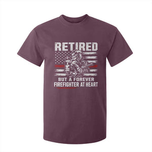 Retired Firefighter T Shirt For Kid Fireman Pride 911 Rescue Retirement Gift TS10 Maroon Print Your Wear