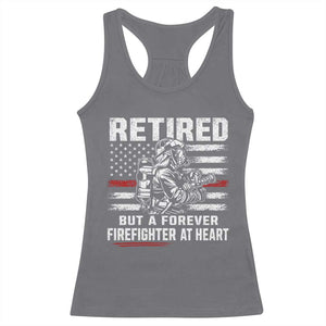 Retired Firefighter Racerback Tank Top Fireman Pride 911 Rescue Retirement Gift TS10 Charcoal Print Your Wear