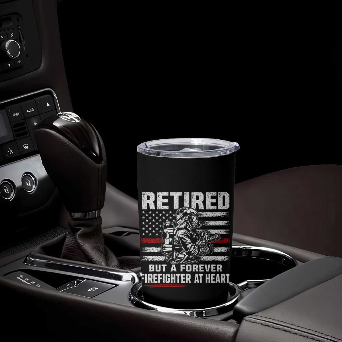 Retired Firefighter Tumbler Cup Fireman Pride 911 Rescue Retirement Gift TS10 Print Your Wear