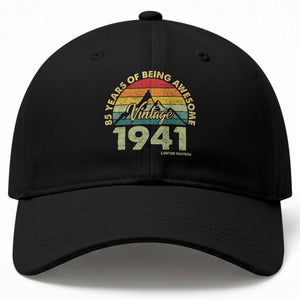 85th Birthday Baseball Cap Vintage 1941 Limited Edition 85 Year Old Gift TS10 Print Your Wear