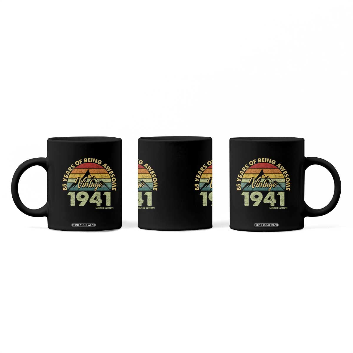 85th Birthday Coffee Mug Vintage 1941 Limited Edition 85 Year Old Gift TS10 Print Your Wear