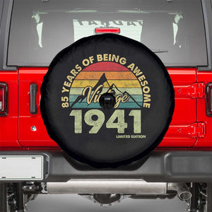 85th Birthday Spare Tire Cover Vintage 1941 Limited Edition 85 Year Old Gift TS10 Black Print Your Wear