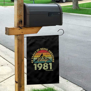 45th Birthday Garden Flag Vintage 1981 Limited Edition 45 Year Old Gift TS10 Print Your Wear