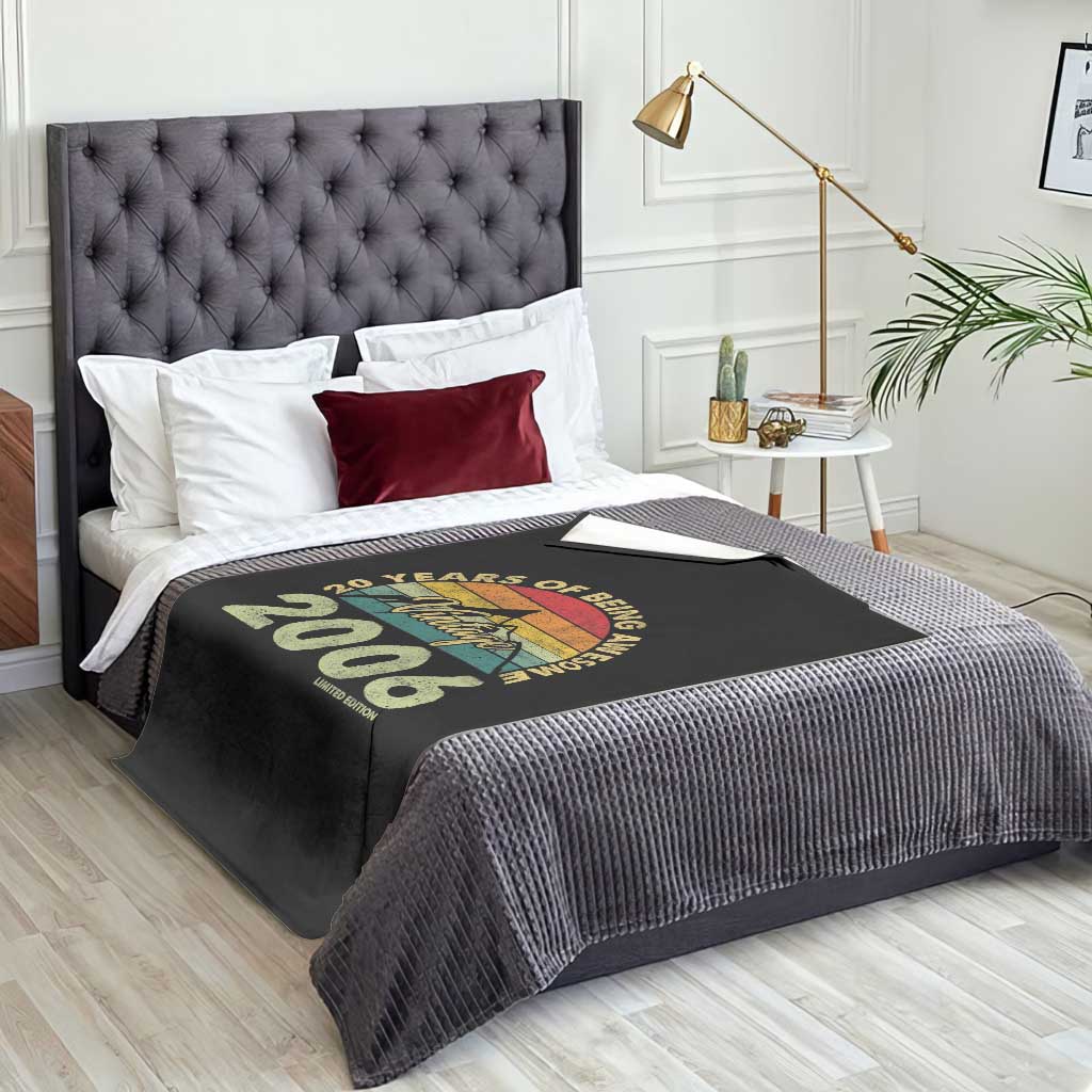 20th Birthday Throw Blanket Vintage 2006 Limited Edition 20 Year Old Gift TS10 Print Your Wear