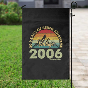 20th Birthday Garden Flag Vintage 2006 Limited Edition 20 Year Old Gift TS10 Print Your Wear