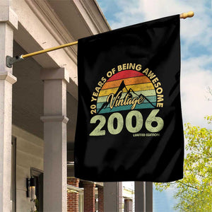 20th Birthday Garden Flag Vintage 2006 Limited Edition 20 Year Old Gift TS10 Print Your Wear