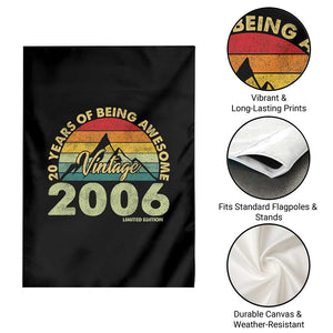 20th Birthday Garden Flag Vintage 2006 Limited Edition 20 Year Old Gift TS10 Print Your Wear