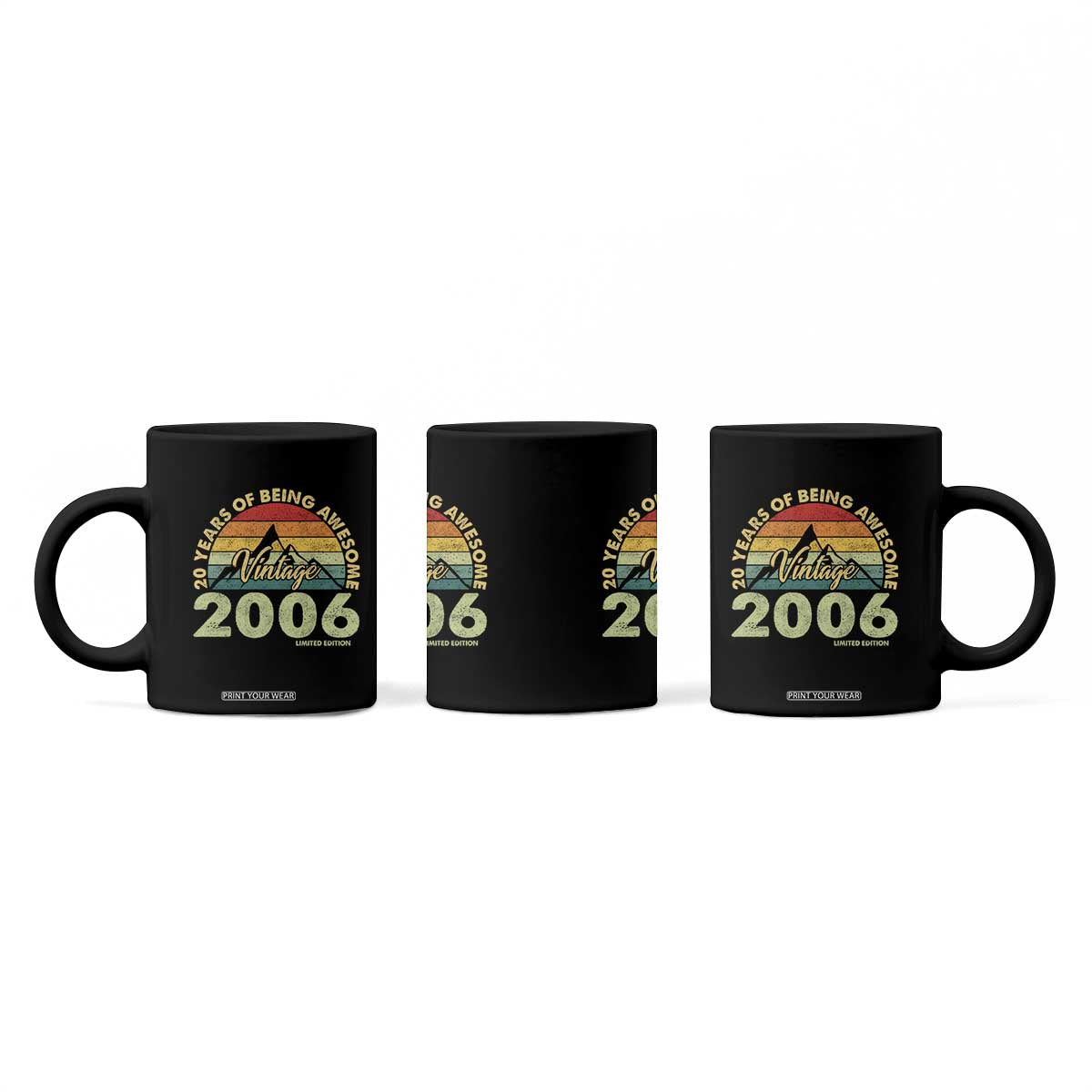 20th Birthday Coffee Mug Vintage 2006 Limited Edition 20 Year Old Gift TS10 Print Your Wear