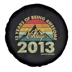 13th Birthday Spare Tire Cover Vintage 2013 Limited Edition 13 Year Old Gift TS10 Print Your Wear