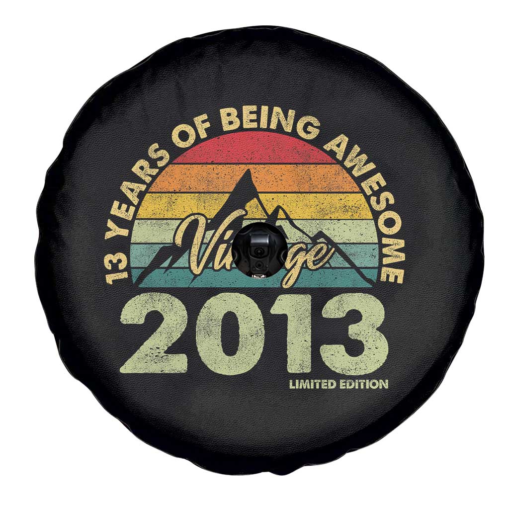 13th Birthday Spare Tire Cover Vintage 2013 Limited Edition 13 Year Old Gift TS10 Print Your Wear