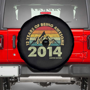 12th Birthday Spare Tire Cover Vintage 2014 Limited Edition 12 Year Old Gift TS10 Black Print Your Wear