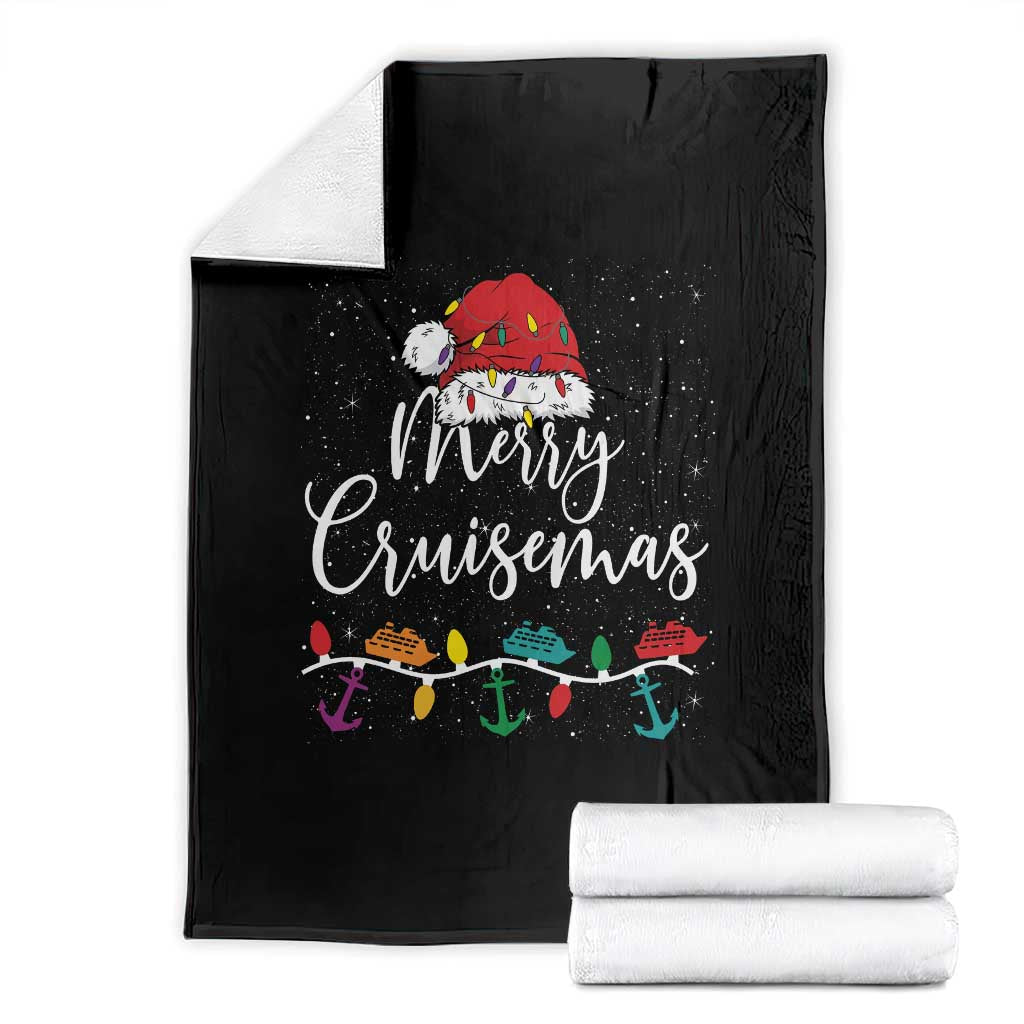 Merry Cruisemas Throw Blanket Family Christmas Cruise Holiday Trip TS10 Black Print Your Wear