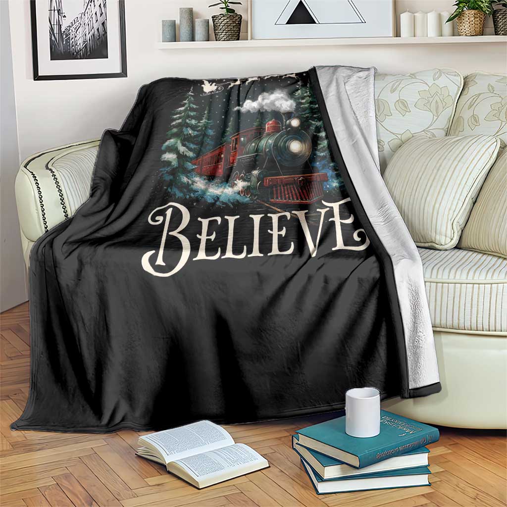 Polar Express Throw Blanket Christmas Believe TS10 Print Your Wear