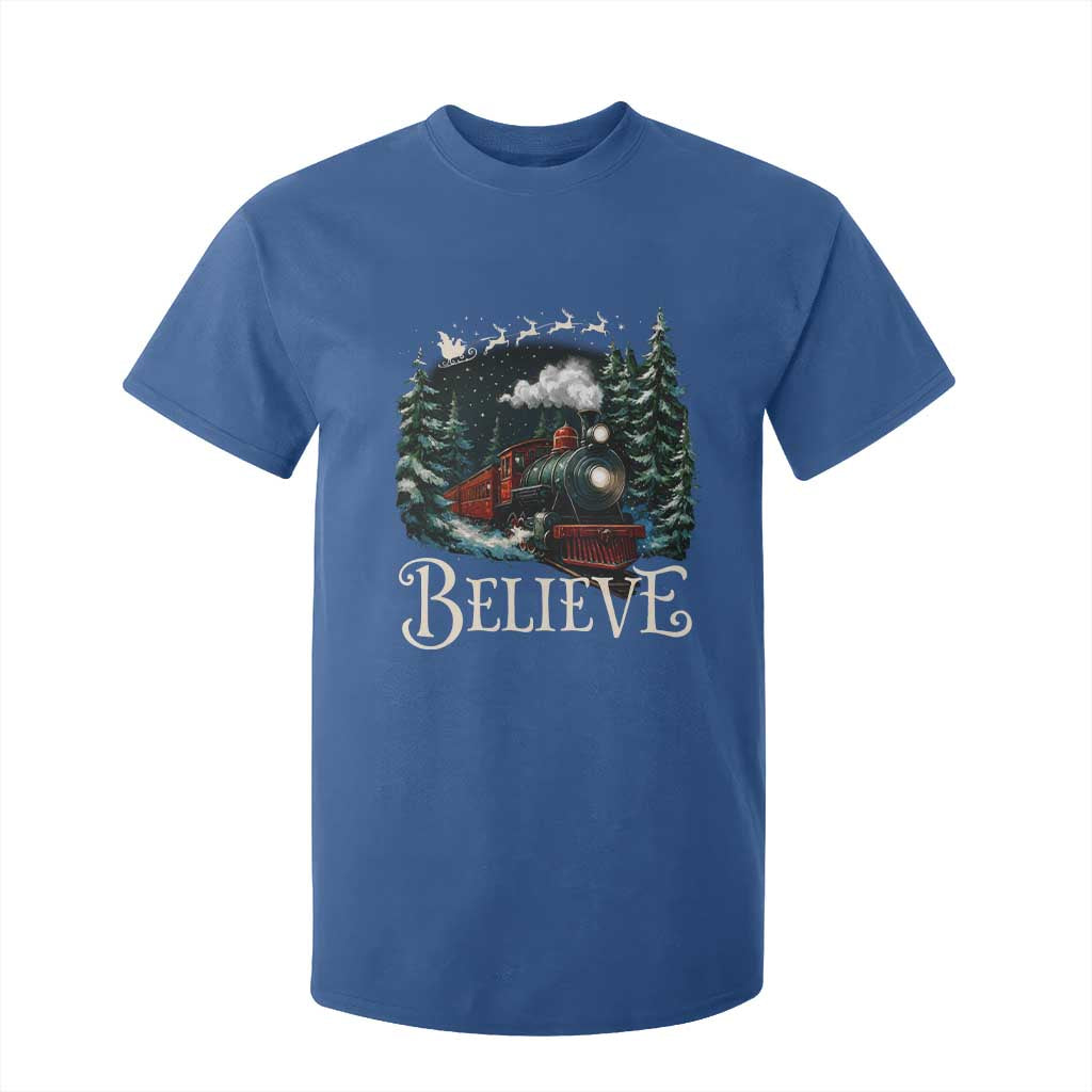 Polar Express T Shirt For Kid Christmas Believe TS10 Royal Blue Print Your Wear
