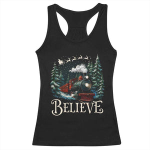 Polar Express Racerback Tank Top Christmas Believe TS10 Black Print Your Wear