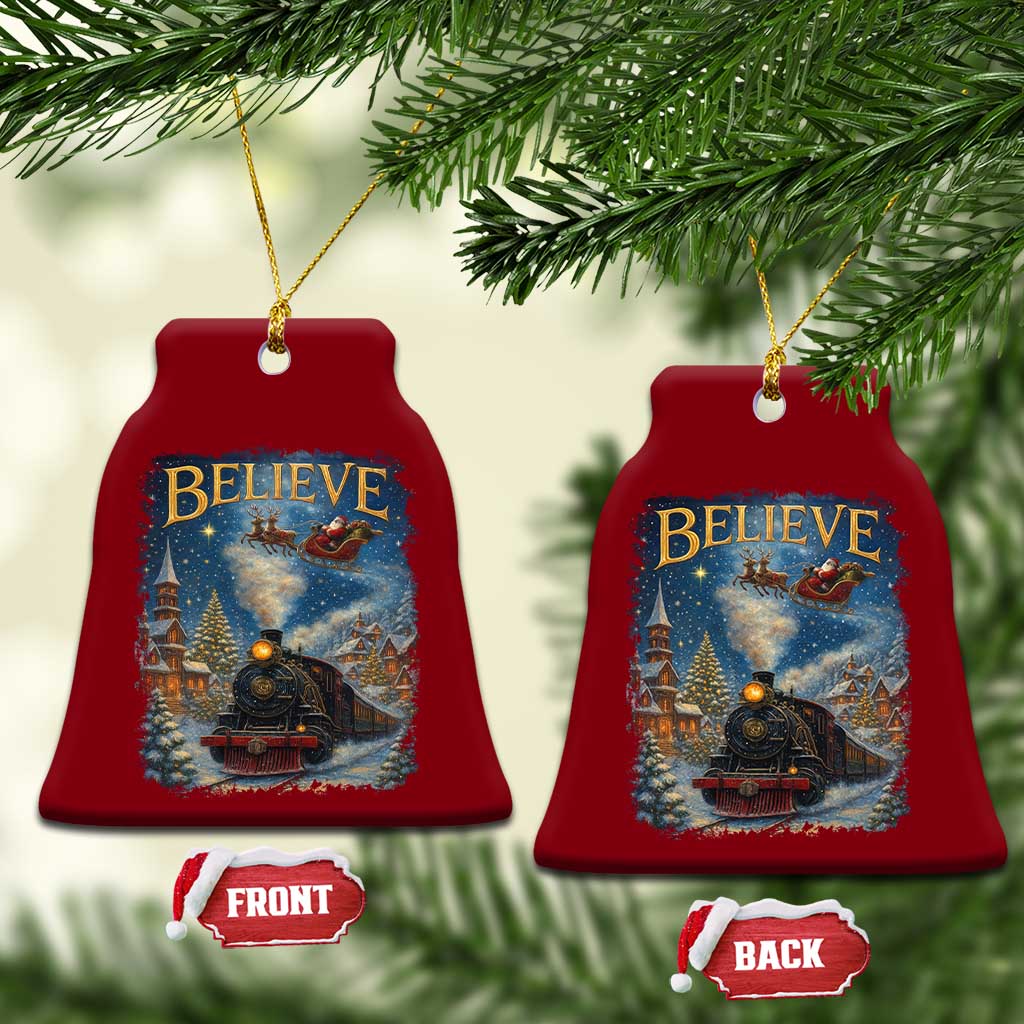 Polar Express Ceramic Ornament Retro Vintage Xmas Believe TS10 Print Your Wear