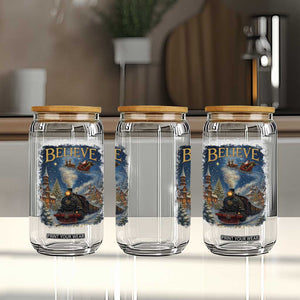 Polar Express Glass Can Retro Vintage Christmas Believe TS10 Print Your Wear
