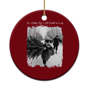 Funny Christmas Movie Ceramic Ornament Funny Kevin Home Xmas Meme Alone TS10 1pc Red Print Your Wear