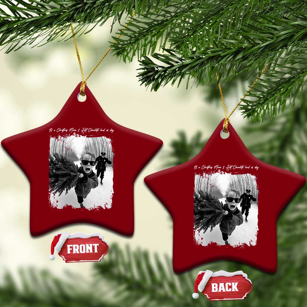 Funny Christmas Movie Ceramic Ornament Funny Kevin Home Xmas Meme Alone TS10 Print Your Wear