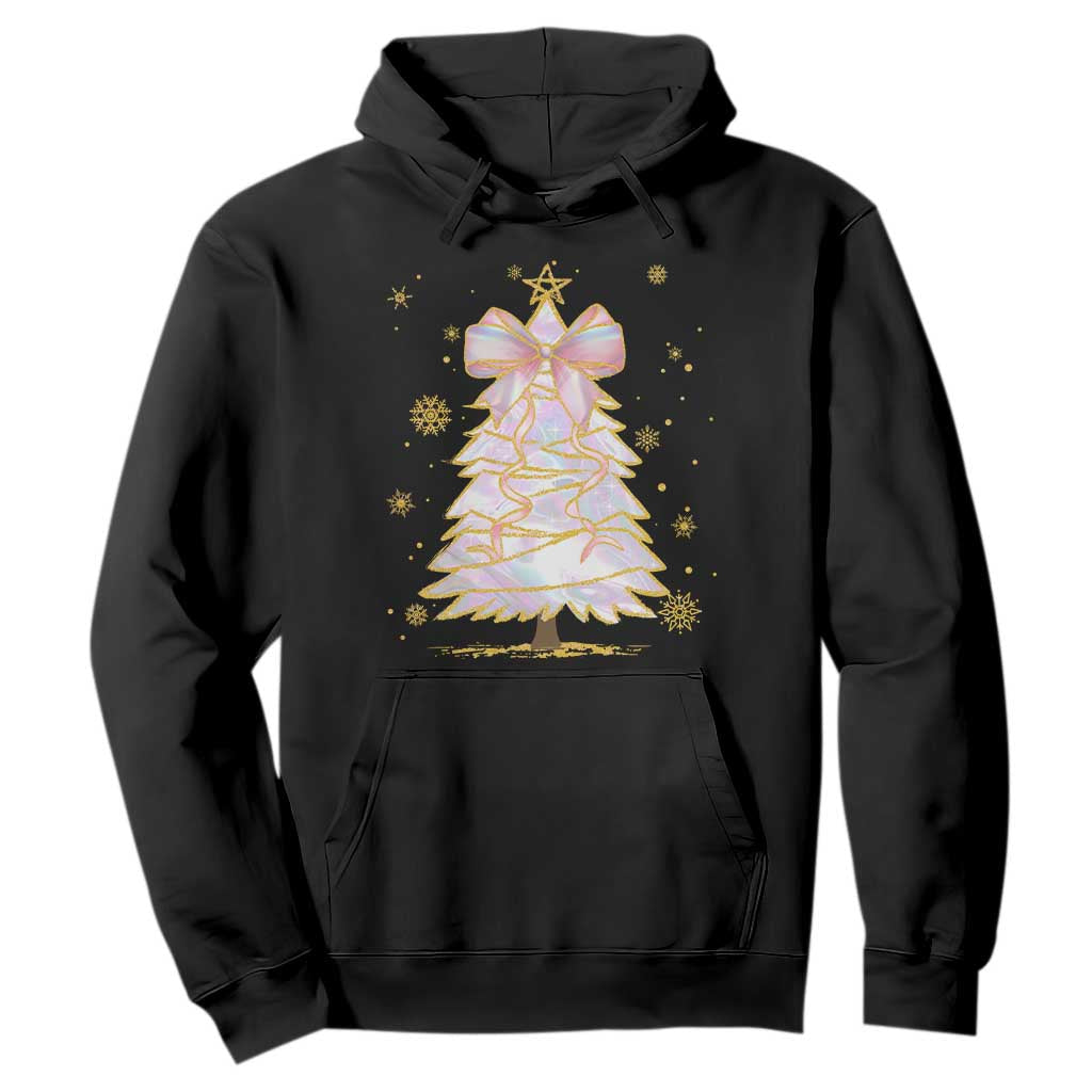 Christmas Tree Bow Hoodie Gift For Her TS10 Black Print Your Wear