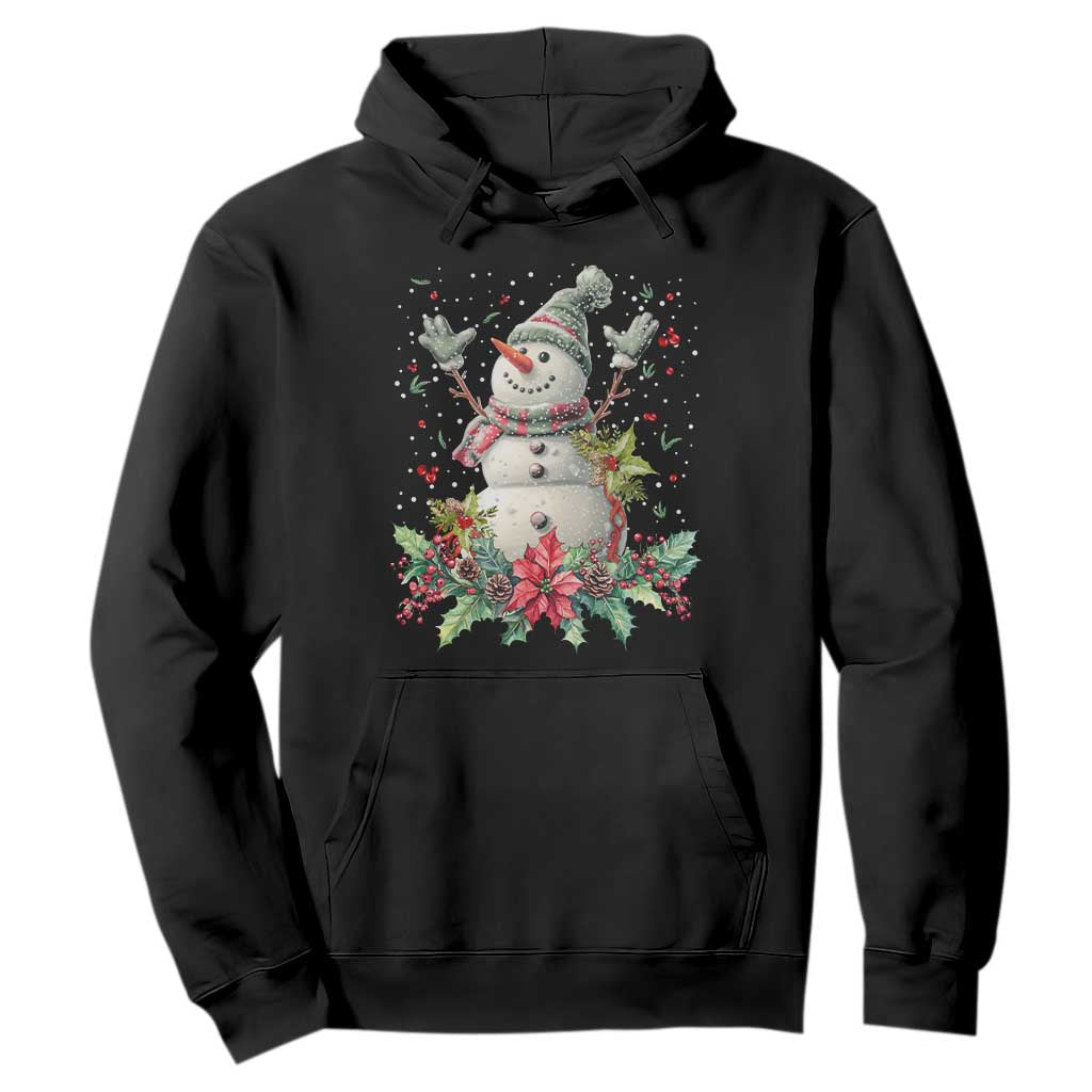 Christmas Snowman Hoodie Retro Winter Holiday Gift For Her TS10 Black Print Your Wear