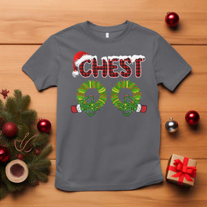 Christmas Couples T Shirt Chest Nuts Funny Couples Matching Chestnuts TS10 Charcoal Print Your Wear