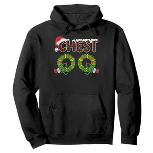 Christmas Couples Hoodie Chest Nuts Funny Couples Matching Chestnuts TS10 Black Print Your Wear