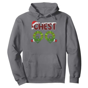 Christmas Couples Hoodie Chest Nuts Funny Couples Matching Chestnuts TS10 Charcoal Print Your Wear